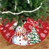 Kinwers Copribase Albero di Natale Tondo 120cm - Gonna Sottolbero, Tappeto Decorativo Natalizio per Base Albero, Decorazione Festiva