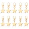 Wobestod 12 Pezzi Cerniera Tira Sostituzione, Rimovibile Tirante per Cerniera Lampo in Metallo per Bagagli Abbigliamento Giacche Zaini Valigia (4 colori) (Stella, Oro)