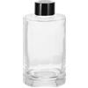 sourcing map Flacone diffusore vuoto in vetro da 200 ml, 12,4 x 6,3 cm, ricaricabile, accessorio per aromaterapia, contenitore per diffusore fai da te, casa, bagno, trasparente