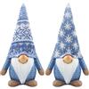 Gehydy Gnomi Natalizi Set di 2 Decorazioni Natalizie Gnomi Natale Gnomo Natalizio Christmas Decorations Home Decor per Casa Cucine - Blu