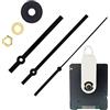 WinTaim 17MM orologeria DCF radiocomandata con set di lancette, orologeria per orologio da parete silenzioso, nero radiocomandato per sostituzione fai da te
