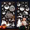 FUKPO 197 Pezzi Vetrofanie Natalizie, Adesivi Vetro Stickers Natalizi per Finestre Decorazioni, Vetrofanie Natale Grandi Addobbi Natalizi per la Casa Finestra Vetri Vetrine Vetrofania Albero Fiocchi di Neve
