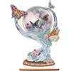 DCIDBEI Pittura con Diamanti Fai Da Te Ornamenti Farfalla Albero della Vita 12x21cm Puzzle Diamond Decorazione da Tavola con Ornamenti Pittura con Diamanti Regali di San Valentino Donne Principianti