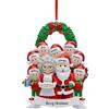 Angry Egg Boy personalizzati Ornamento di Natale 2024 con 3/4/5/6/7/8/9 nomi Nome personalizzato Albero di Natale Ornamento pendente di famiglia Regalo decorativo