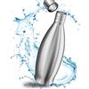 MATE OF STEEL® Bottiglia in 100% senza plastica, 900 ml, in acciaio inox per Sodastream Crystal - Borraccia lavabile in lavastoviglie per soda streaming, bottiglie in metallo