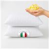 BANZAII TEXTILE INNOVATOR ONLINE Banzaii coppia cuscini letto, guanciali in fiocco di memory e fodera in tessuto di microfibra trapuntata misura 45 x 75 made in italy.