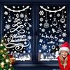 FUKPO 351 Pezzi Vetrofanie Natalizie, Adesivi Vetro Stickers Natalizi per Finestre Decorazioni, Vetrofanie Natale Grandi Addobbi Natalizi per la Casa Finestra Vetri Vetrine Vetrofania Albero Fiocchi di Neve