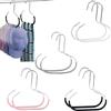 TREABEAR 8PCS Porta Cappelli Stampelle Armadio, Grucce Salvaspazio, Organizer Armadio da Appendere, Antiscivolo