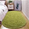 Treer Tappeto Ovale Salotto Moderno Pelo Corto Lavabile Morbido Tappeti per Soggiorno Tappeti per Interni Morbidi Tappeti, per Divano Camera da Letto Home Decor (Erba Verde,60x120cm)