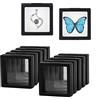 XIACIBDUS Espositore a Telaio Galleggiante 10 Pezzi，XIACIBDUS Trasparente Vetrine Quadrate per Monete 3D, Galleggiante Display Case per Gioielli Challenge Coin Championship Badage, 7x 7 cm