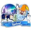 Quwsne Magnete da frigorifero Lapponia Finlandia Magnete da frigorifero souvenir di viaggio città regali turistici 3D classici punti di riferimento artigianali fatti a mano decorazione della casa2259
