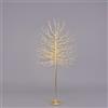 Magie di Natale Albero luminoso Faggio tronco lungo rami a microled luce calda da interno ed esterno (210 cm, Oro)