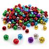 MOVYEE 150 Pezzi Campanelle Natalizi DIY,Campanellini Sonagli Piccoli con Occhiello per Decorazioni Natalizie,Ciondoli per Animali,Oggetti di Artigianato (13mm,Miscelazione dei Colori)