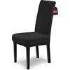 sh SCHEFFLER-HOME LIVE HOMESTYLE SCHEFFLER-Home Coprisedia Stretch Leni/set di 4 coprisedia neri/coprisedia elasticizzati per sedie con schienale alto come coprisedia/coprisedia per sedie girevoli come coprisedia