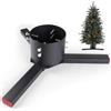 EFUTURETIME Base per Albero di Natale in Metallo regolabile Ø8-14cm per Alberi Veri 160-260cm, Supporto Robusta per Albero di Natalein per Esterno e Interno, Nero