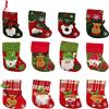 jenich 12 Pezzi Mini Calze Natalizie da Appendere Mini Calze di Natale per Camino Alberi di Natale con Nastro Portaposate Natalizie Sacchetto Porta Caramelle per Dolci Regali Ornamento Decorazioni Natale