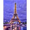 DCIDBEI DIY 5D Quadrato Diamond Painting 40x50 cm Mosaico Fai Da Te Pietre Dipingere con i Numeri set Pittura Diamante 5D Grandi Dimensioni Regalo Kit per Punto Croce Paesaggio paesaggio Torre Eiffel Parigi