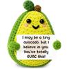 Dermalyx Positiv Avocado Emotionelle Aufmunterung Unterstützung Häkeln Mini Fatte a Mano Autunno Thanksgiving Natale Regali Donne Uomini