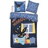 Aymax Bing Copripiumino Singolo 140x200 + Federa 65x65 100% Cotone Reversibile