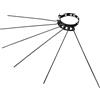 Euroshoppingonline Stendibiancheria Stendino Per Tubi Stufa a legna pellet DA 80 A 130 MM A Raggera raggi Colore Nero asciugatore