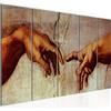 Runa Art Quadro Creazione Di Adamo Michelangelo Stampa D'Arte Tela Non Tessuta Decorazione Murale Soggiorno Camera Da Letto 700156a