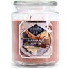 Candle-Brothers Candle Brothers - Grande Candela Profumata in Vetro | Banana Nut Muffin | Dolce, Lunga Durata (80 h) | Più Stoppini | Marrone