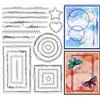 GLOBLELAND Filo Da Cucito Pizzo Timbri Trasparenti per Fai Da Te Scrapbooking Filo Da Cucito Bordo Silicone Sigilli Trasparenti per Timbri 21x15 cm Timbri Trasparenti per Carte Creazione di Album