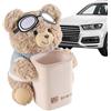 Generico Porta Fazzoletti per Auto | Appoggia Braccio Morbido con Cestino Integrato per Veicoli | Contenitore 2 in 1 Impermeabile con Orsetto Peluche e Cestino Portarifiuti per Auto e Postazione di Lavoro