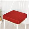 FANSU Cuscino per Seduta in Memory Foam Comfort, per Supporto Lombare e Yoga, per Fianchi, Coccige, Sgabello da Bar, Adatto per Sedia da Ufficio,Seggiolino Auto,Casa (Borgogna,40x40x5cm)