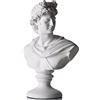 XMGZQ 30cm Statua Decorativa a Forma di Busto di Apollo,David Statue di Resina,Decorazione Classica Della Mitologia Greca Romana,Soprammobile Modern Sculture,David Statuetta Decorative Casa
