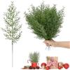 Fuhesgu 40 Pezzi Ramo di Pino Artificiale, Rami di Abete Artificiali Natalizi 35cm Rami Artificiali Decorativi in PVC Verde di Natale Rami di Natale Artificiali per Decorazione, Fai Da Te, Ghirlande