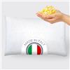 BANZAII TEXTILE INNOVATOR ONLINE Banzaii cuscino letto, guanciale in fiocco di memory e fodera in tessuto di microfibra trapuntata misura 45 x 75 made in italy.