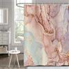 Hnmdmyi Tenda da doccia Marmo Rosa 180x200, Viola Oro Glitter Tende da doccia Astratto Moderno Lusso Acquerello Inchiostro Arte Tenda da bagno Impermeabile Poliestere Tessuto Lavabile Tenda da bagno