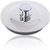 Amindz Haihaz Spina per Lavabo,Tappo Universale Scarico Lavandino,Ø da 40 a 50mm,Tappo di Scarico in Metallo,Vasca da Bagno Tappo per Lavello per Bagno e Della Cucina