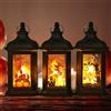Bseical 3 Pezzi Lanterne Halloween Luce LED, Halloween Decorazioni Casa Notturna, Lanterna Halloween Esterno e Interno, Halloween Zucca Luminosa da Appendere, Addobbi Giardino Decorative Strega con Batteria
