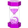 Dream HorseX Clessidra per bambini, clessidra decorativa, timer può essere utilizzato in classe, cucine, appartamenti, uffici e anche come timer decorativo (10 minuti, viola)