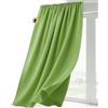 BEAUTEX Tenda oscurante con nastro arricciato ad U, opaca, oscurante, dimensioni e colore a scelta, larghezza 140 cm Altezza 225 cm, verde mela