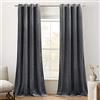 PONY DANCE Tende Oscuranti Termiche per Camera da Letto e Soggiorno - Velluto Elegante Con Anelli - 2 Pezzi 132 x 260 cm, Grigio
