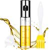 NAILAO Spruzzatore olio commestibile, flacone spray vetro 100 ml, spray olio cucina, barbecoa, cottura