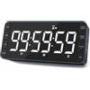 MeesMeek Timer Orologio Cucina: 99h 59min 59sec conto rovescia/avanti, ricaricabile, digitale con intervalli, LED 7,8 grande, 3 luminosità, 5 allarmi, 4 volumi, magnetico per aule (Blu navale)