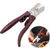 xyuayamz Schiaccianoci Acciaio Inox Castagno Clip - 1 Pezzo Forbici per Castagne di Apertura a Croce 2 in 1 Sgusciatore Multifunzionali Utensili da Cucina Nocciole Noci Pecan Mandorle (Marrone)