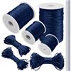 LEREATI Filo Nylon per Braccialetti 1.5mm x 100m Coda di Topo Cordoncino per Collane Filo Non Elastico per Braccialetti Resistente Filato Gioiello, Filo per Macrame, Perline, Fai da Te (Blu Scuro)