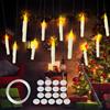 flintronic 12 Pezzi Candele Galleggianti Senza Fiamma, Floating Candles, Candele Sospese con Telecomando a Bacchetta per Halloween Natale Festa Deco