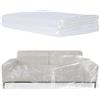 TUAKIMCE Copridivano in plastica per divano a 3 posti, 2 x 3 m, copertura antipolvere per mobili, trasparente, impermeabile, grande e resistente, protezione per mobili da letto e divano