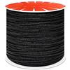 Anawakia Cordoncino in nylon da 100 m x 0,8 mm, corda in nylon per lavori a maglia a mano, per gioielli fai da te, collana (nero)