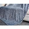 Home Tresor - Coperta in Pile Fluorescente, Plaid Morbida Microfibra, Coperta 4 Stagioni per Bambini Fantasia Costellazioni si Illumina di Notte (Stelle, Plaid cm. 127x152)