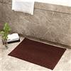 Odot Tappeti da Bagno a Pelo Antiscivolo, Tappetino Lavabile in Lavatrice con Morbida Microfibra di Ciniglia Assorbente d'Acqua per Vasca, Doccia e Bagno (Marrone,70x140cm)
