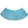 Oniissy Tappetino da doccia curvo assorbente, sofisticato tappetino da bagno curvo che garantisce sicurezza ed eleganza combinati, lavabile, sicuro ed elegante (blu)