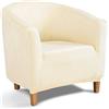 TIANSHU Velluto Poltrona Da Cocktail Chesterfield Fodere Coprisedia, Morbido Peluche Elasticizzato Fodera Per Sedia Da Club Antiscivolo Copripoltrona Rimovibile Universale(Beige)