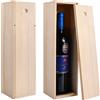 Catime Scatola Legno Vino/Champagne, Cassette Regalo Bottiglie Vino Con Coperchio Scorrevole, Cassette Confezione in Legno per Feste Compleanno Matrimoni